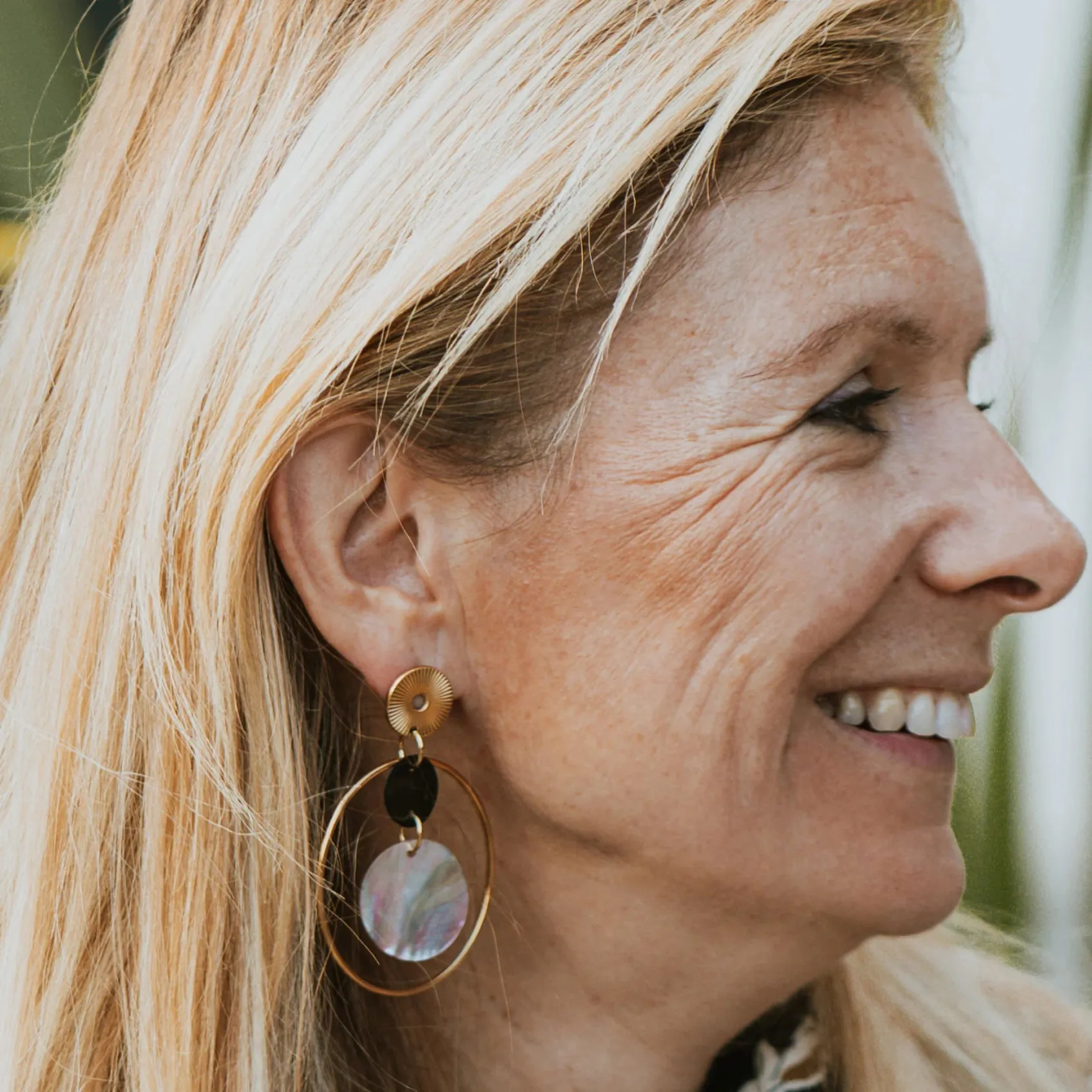 Bijoux | Nouveautés>HippieChic Boucles d'Oreilles Nacres Chiara