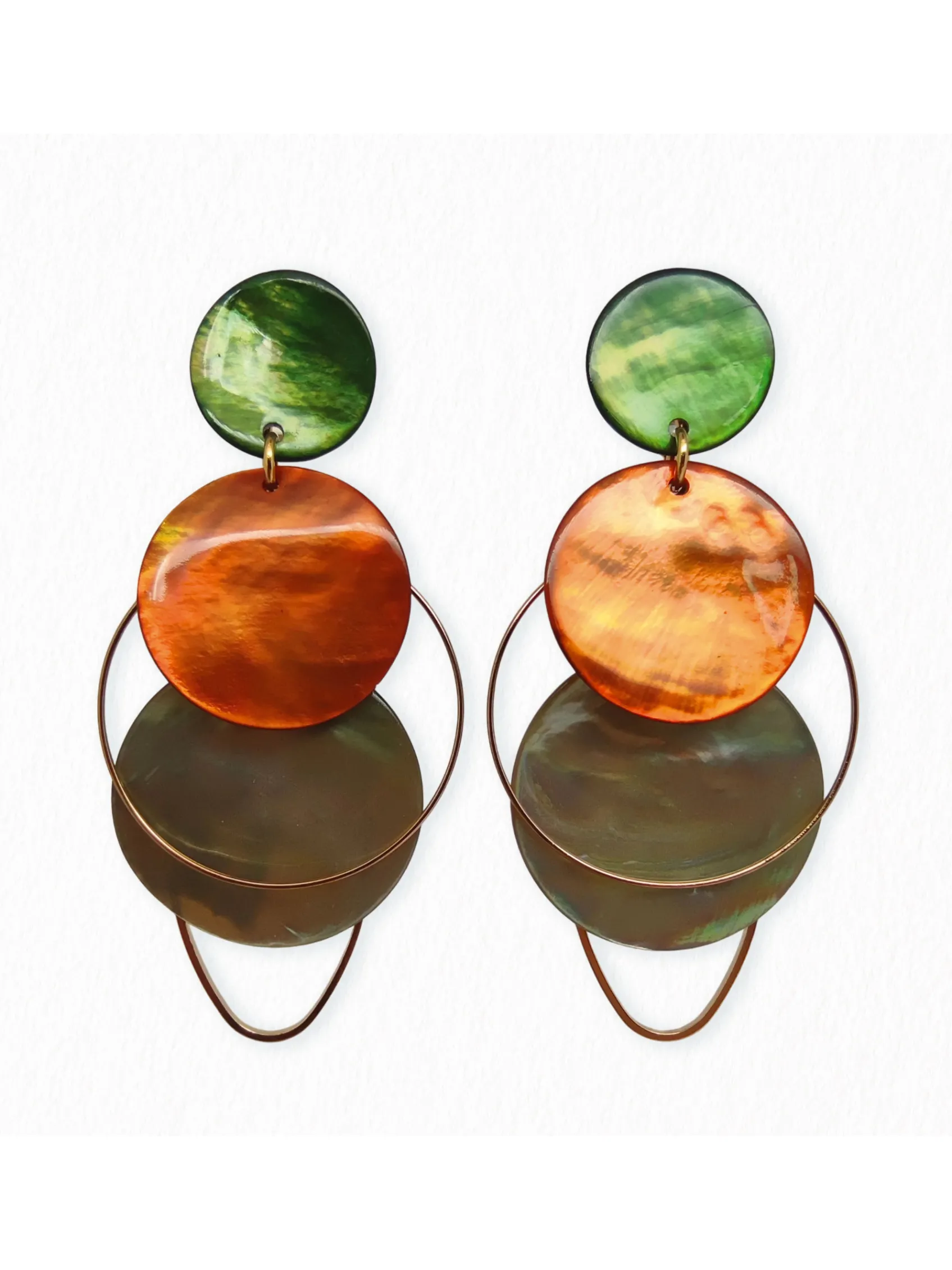 Bijoux | Nouveautés>HippieChic Boucles d'Oreilles Nacres Reine