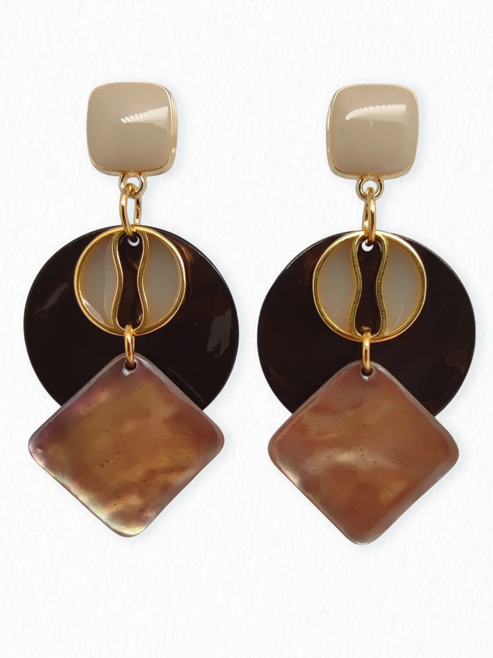 Bijoux | Nouveautés>HippieChic Boucles d'Oreilles Nacres Solaine