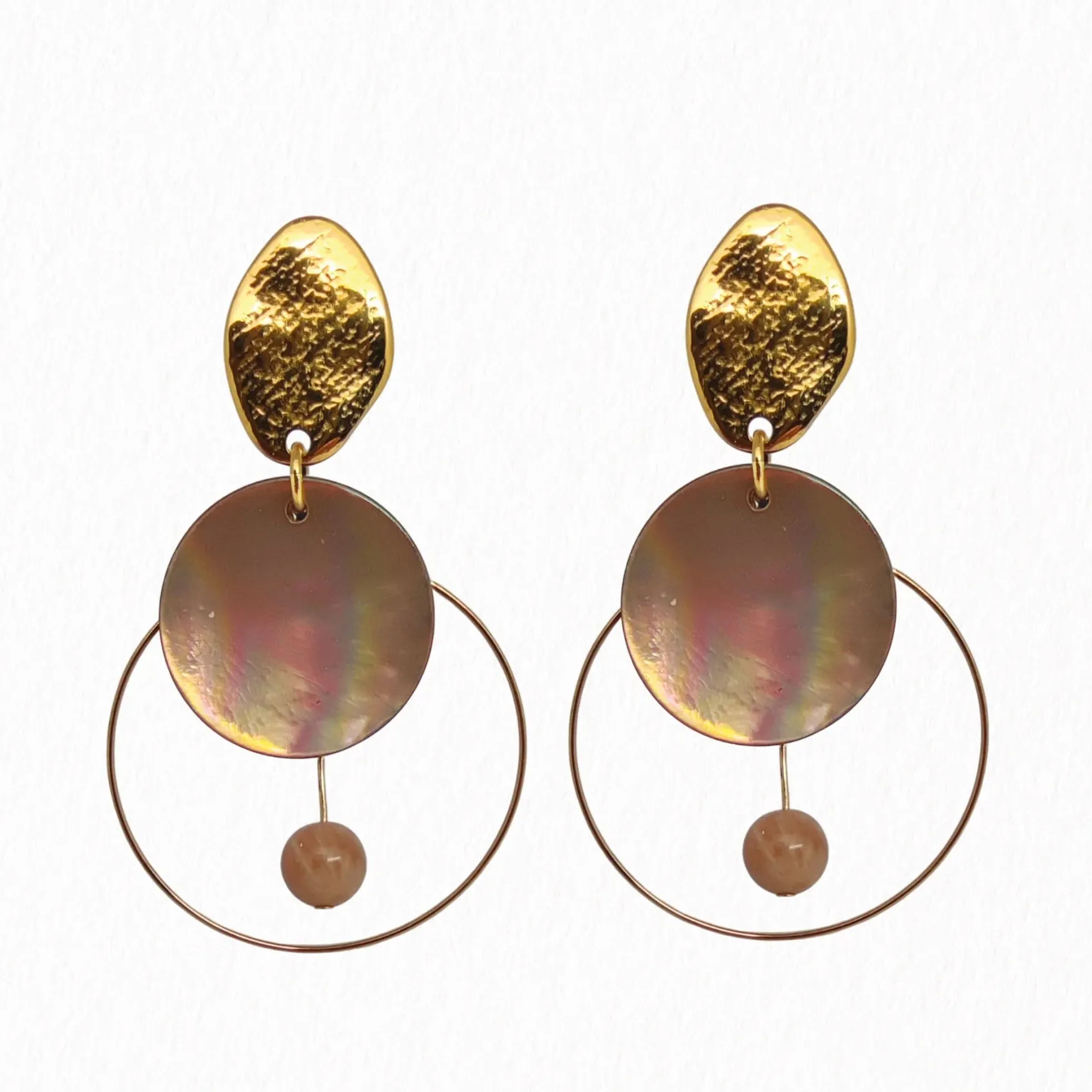 Bijoux | Nouveautés>HippieChic Boucles d'Oreilles Nacres Uma