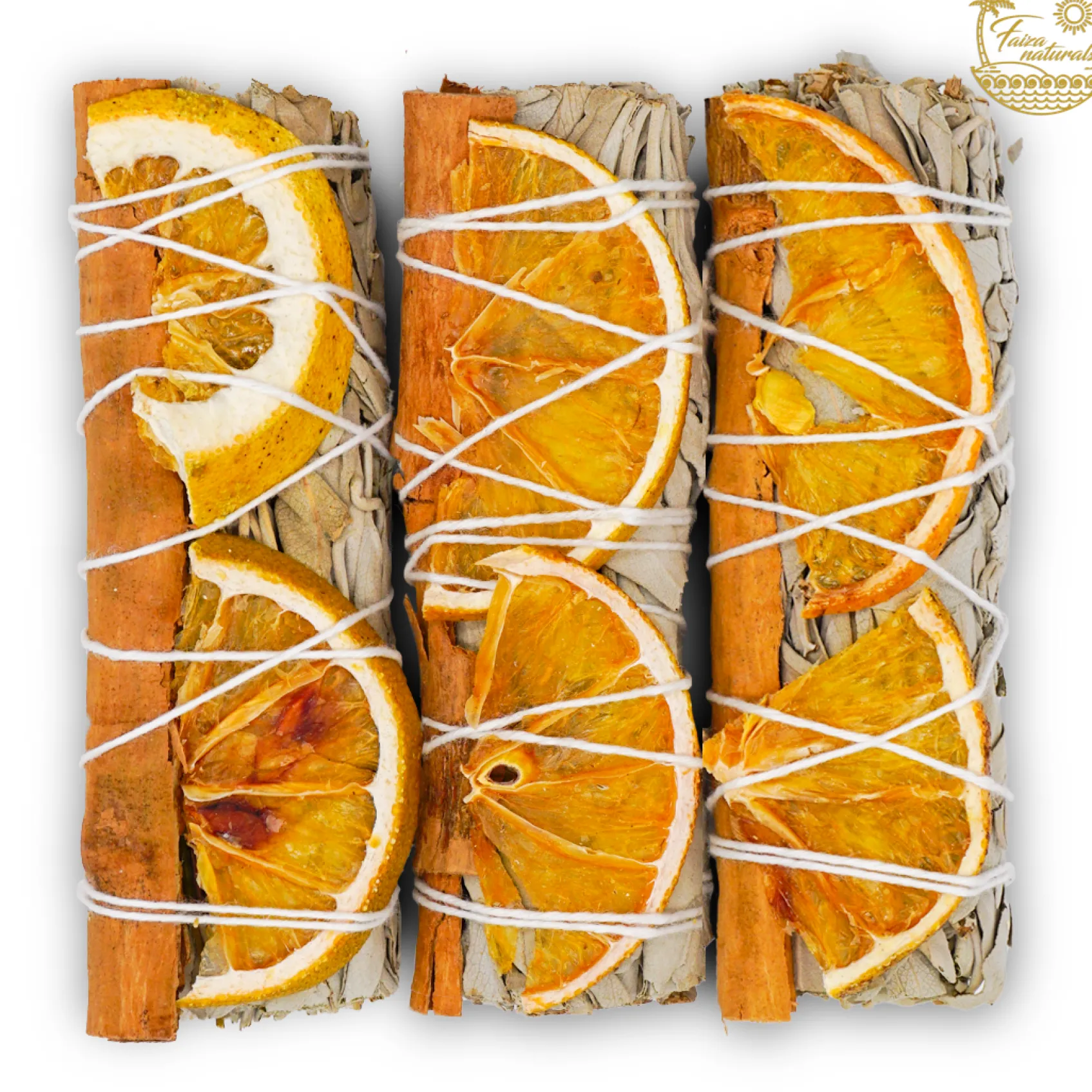 Senteurs | Nouveautés>HippieChic Bouquet de tranches d'orange et de cannelle avec sauge blanche